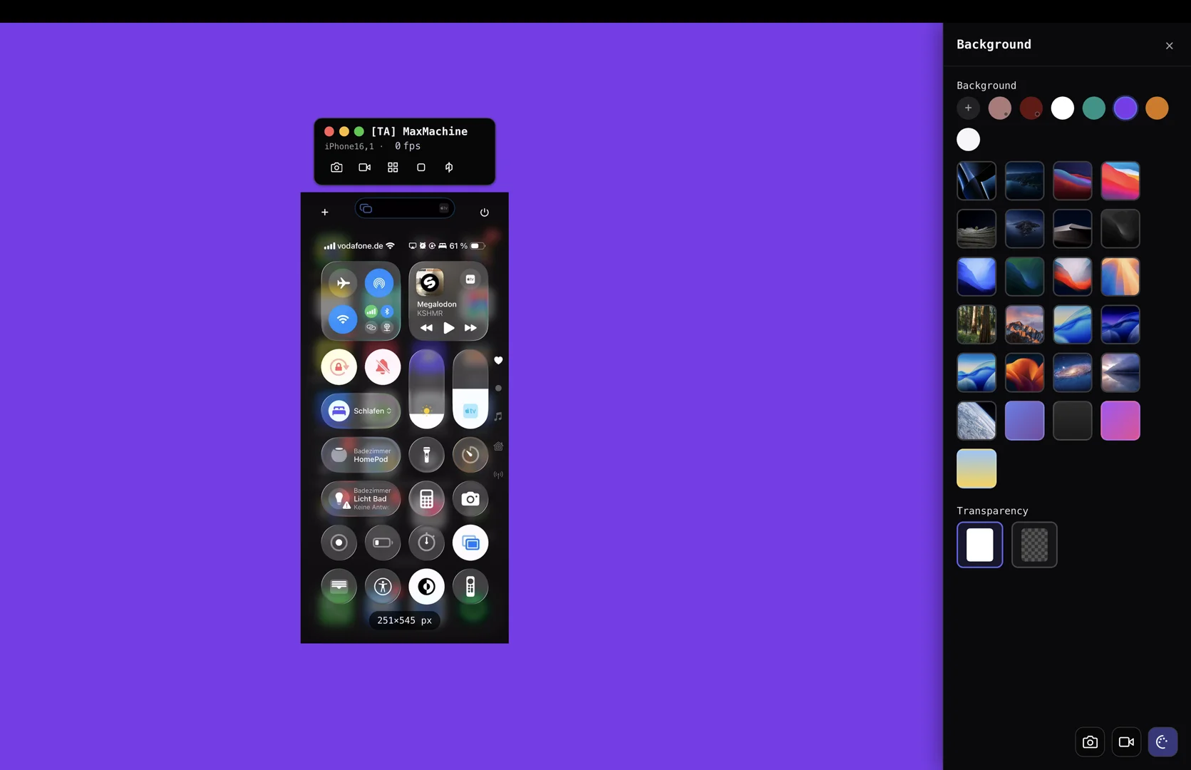 Fullscreen mirror