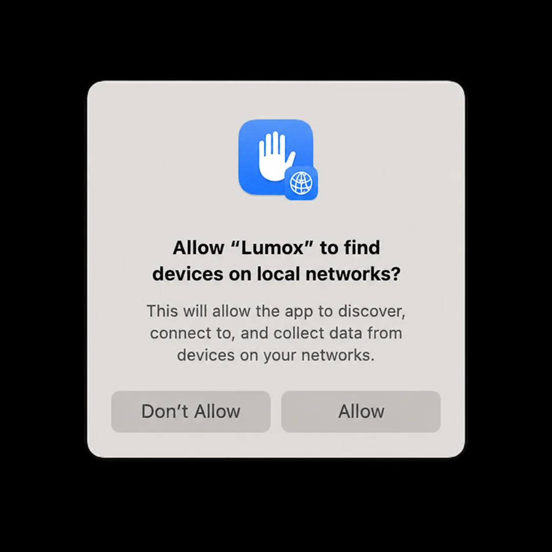 Setting up permissions in Lumox